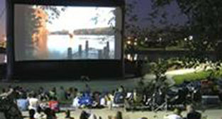 Big outdoor movie screen